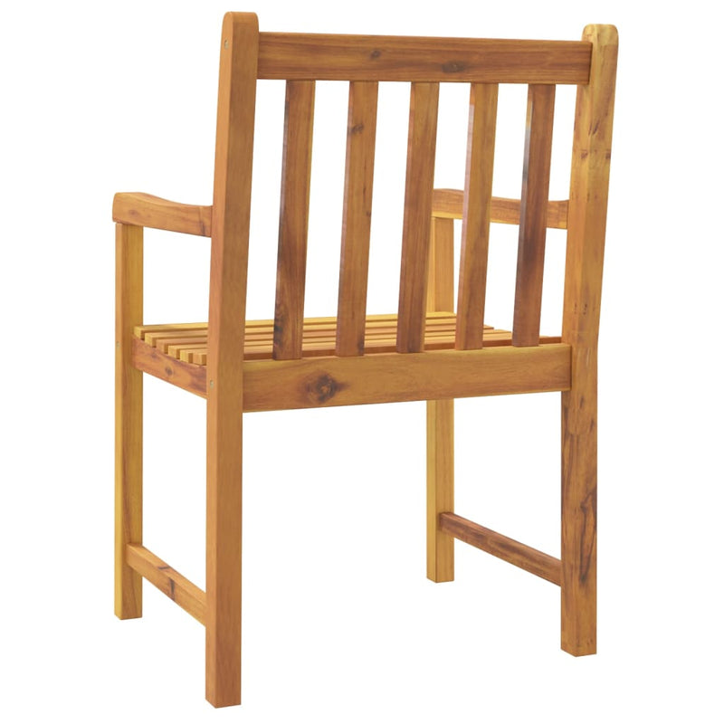 vidaXL 8 db tömör akácfa kerti szék 56 x 55,5 x 90 cm