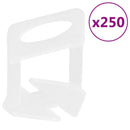 vidaXL 250 db csempeszintező ék 1 mm