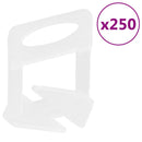 vidaXL 250 db csempeszintező ék 2 mm