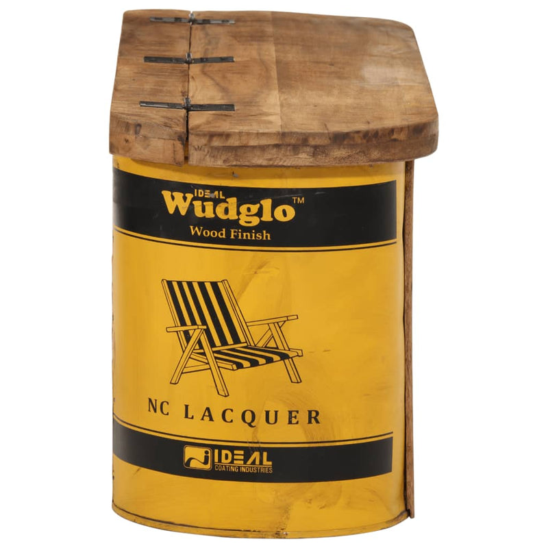 vidaXL tömör újrahasznosított fa tárolópad/tálaló 120 x 30 x 40 cm