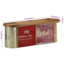 vidaXL tömör újrahasznosított fa tárolópad/tálaló 120 x 30 x 40 cm