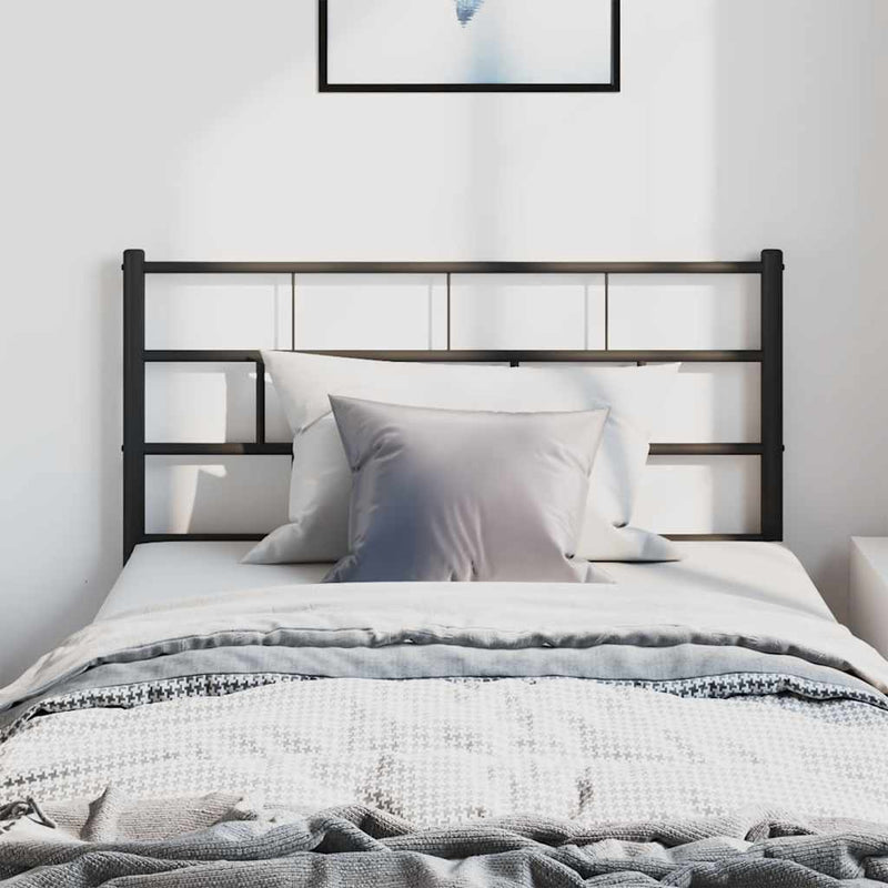 vidaXL fekete fém fejtámla 100 cm
