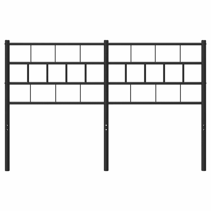 vidaXL fekete fém fejtámla 135 cm