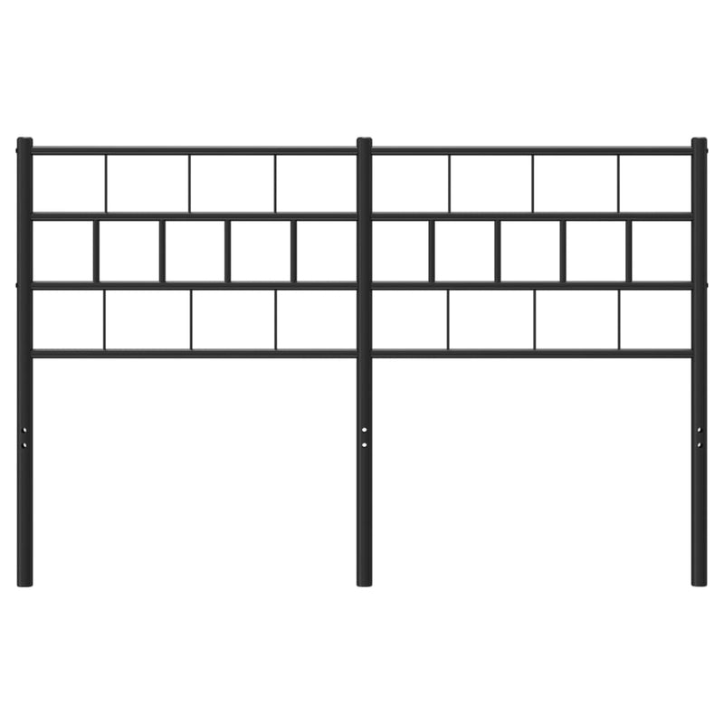 vidaXL fekete fém fejtámla 140 cm