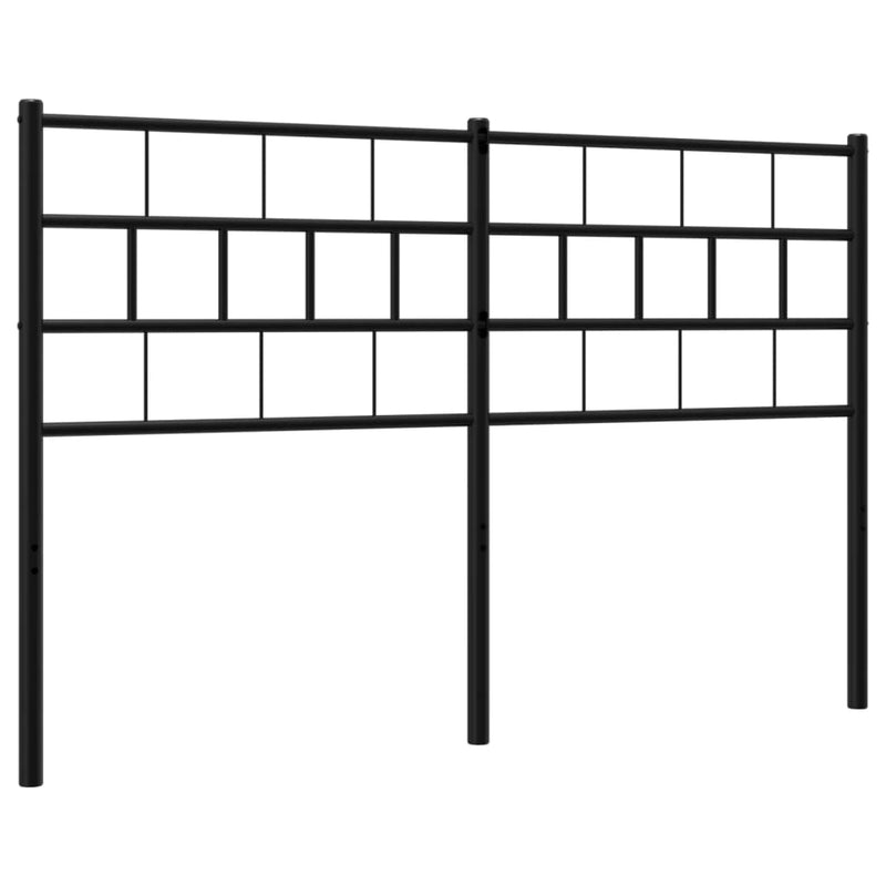 vidaXL fekete fém fejtámla 140 cm
