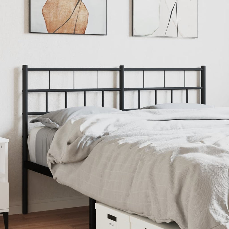 vidaXL fekete fém fejtámla 140 cm
