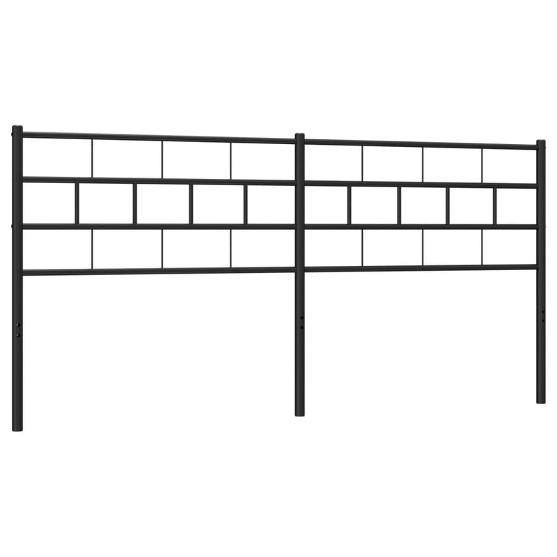 vidaXL fekete fém fejtámla 160 cm