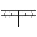vidaXL fekete fém fejtámla 160 cm