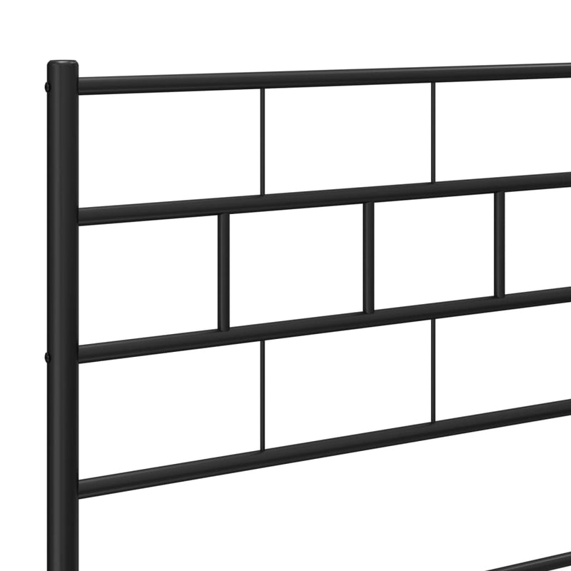 vidaXL fekete fém fejtámla 160 cm