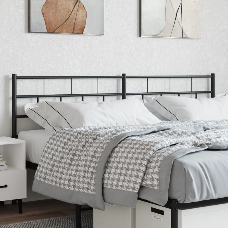 vidaXL fekete fém fejtámla 160 cm