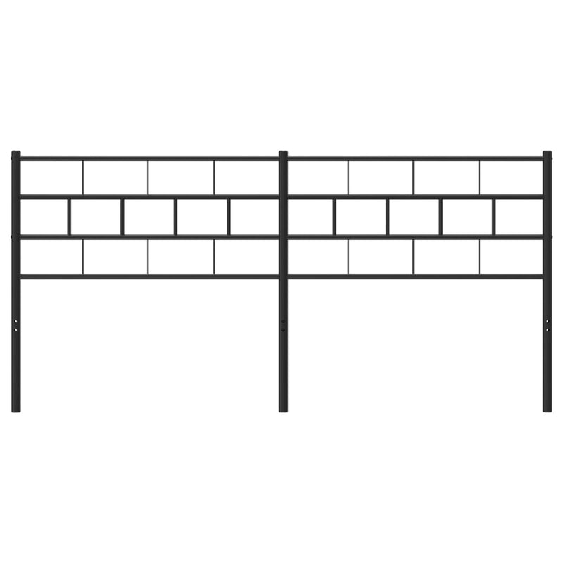 vidaXL fekete fém fejtámla 180 cm