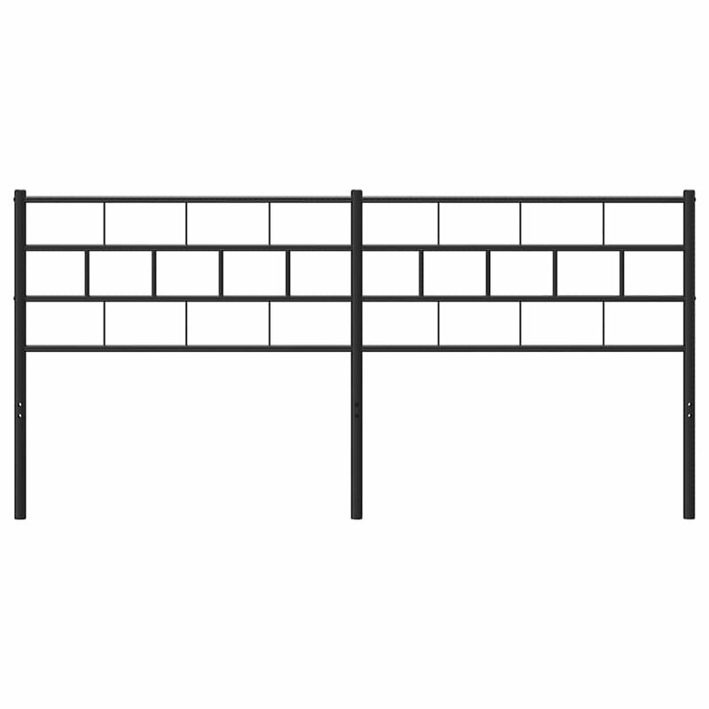 vidaXL fekete fém fejtámla 180 cm