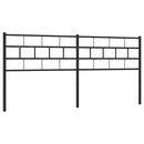 vidaXL fekete fém csere fejtámla 193 cm