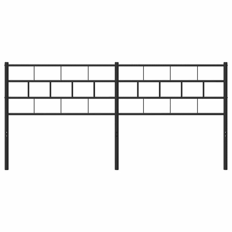 vidaXL fekete fém fejtámla 193 cm
