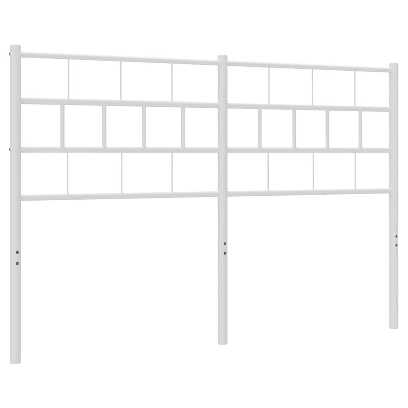 vidaXL fehér fém fejtámla 135 cm