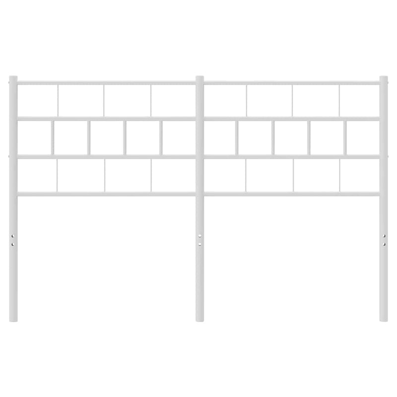 vidaXL fehér fém fejtámla 135 cm