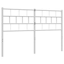 vidaXL fehér fém csere fejtámla 135 cm