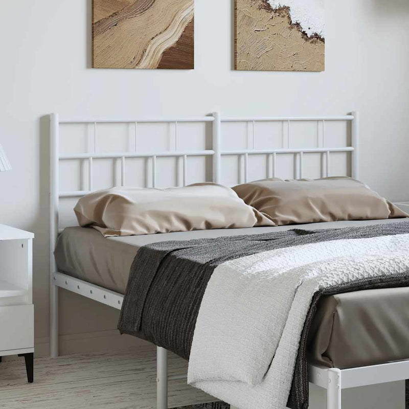 vidaXL fehér fém fejtámla 135 cm