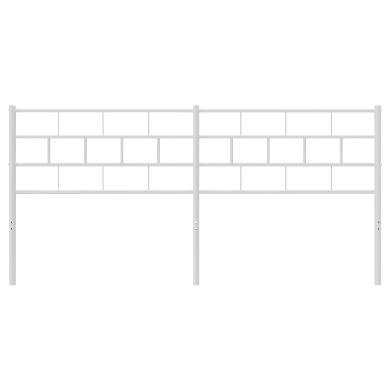 vidaXL fehér fém fejtámla 160 cm