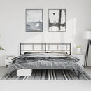 vidaXL fekete fém ágykeret fejtámlával 193 x 203 cm