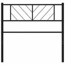 vidaXL fekete fém csere fejtámla 100 cm