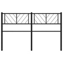 vidaXL fekete fém csere fejtámla 135 cm
