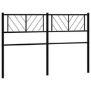 vidaXL fekete fém csere fejtámla 135 cm