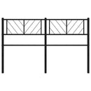 vidaXL fekete fém csere fejtámla 150 cm