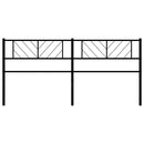 vidaXL fekete fém csere fejtámla 180 cm