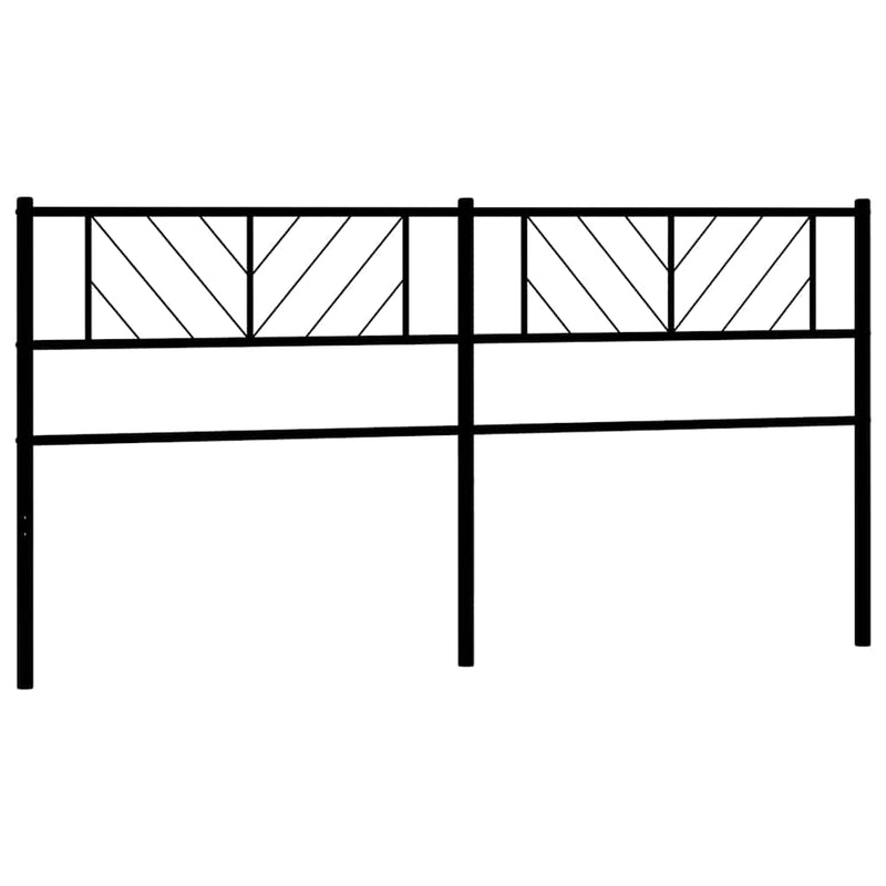 vidaXL fekete fém fejtámla 193 cm