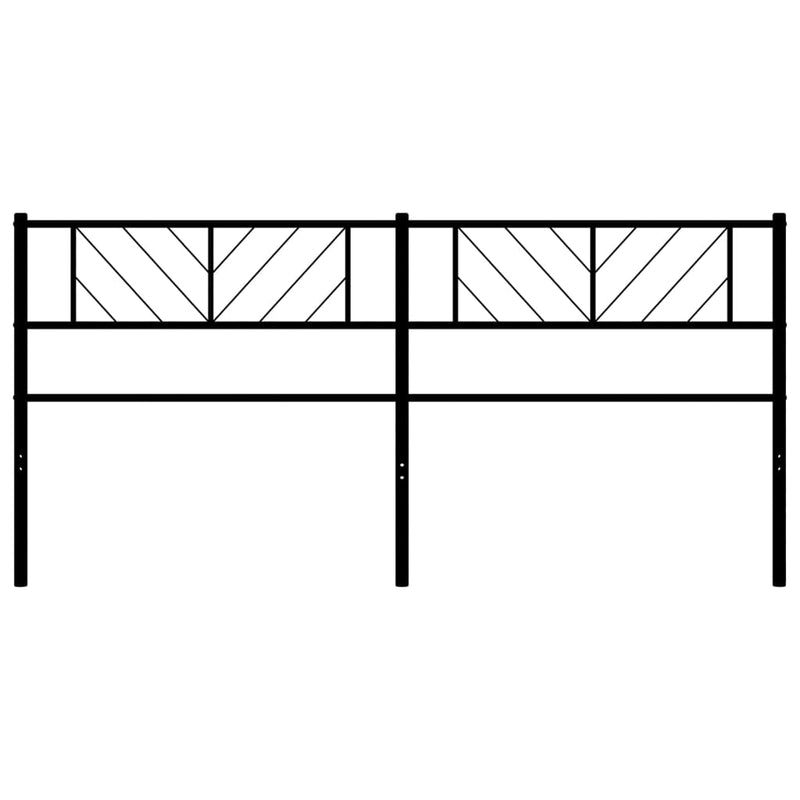 vidaXL fekete fém fejtámla 193 cm