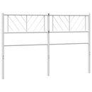 vidaXL fehér fém csere fejtámla 135 cm