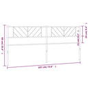 vidaXL fehér fém fejtámla 180 cm