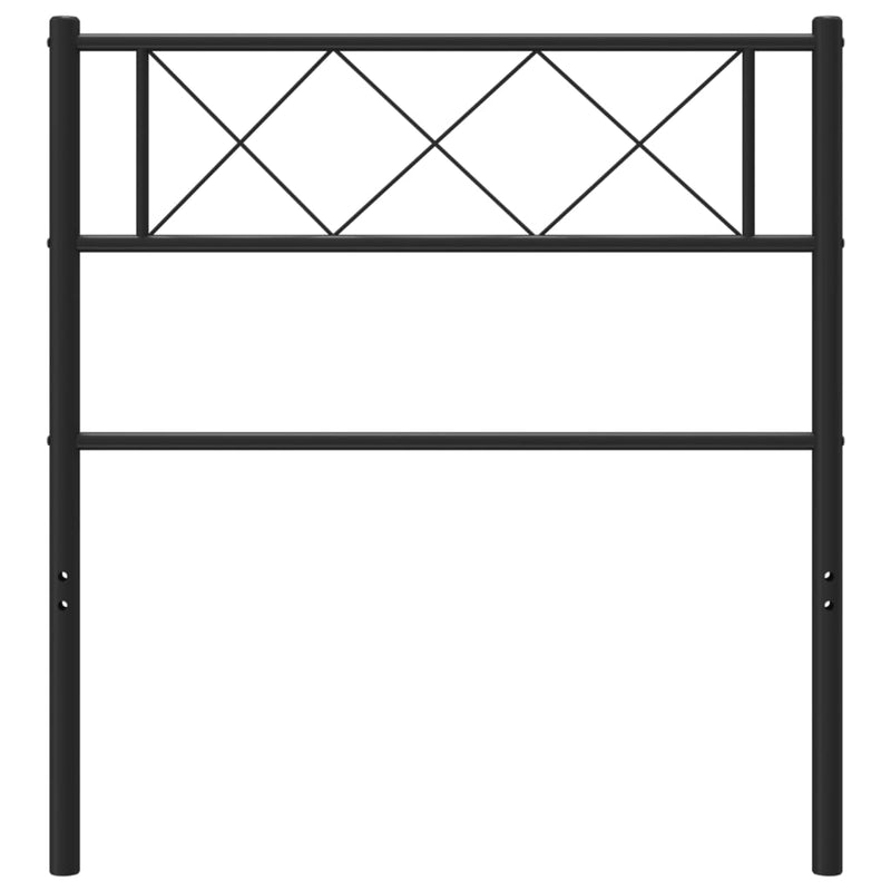vidaXL fekete fém fejtámla 90 cm