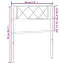 vidaXL fekete fém csere fejtámla 90 cm