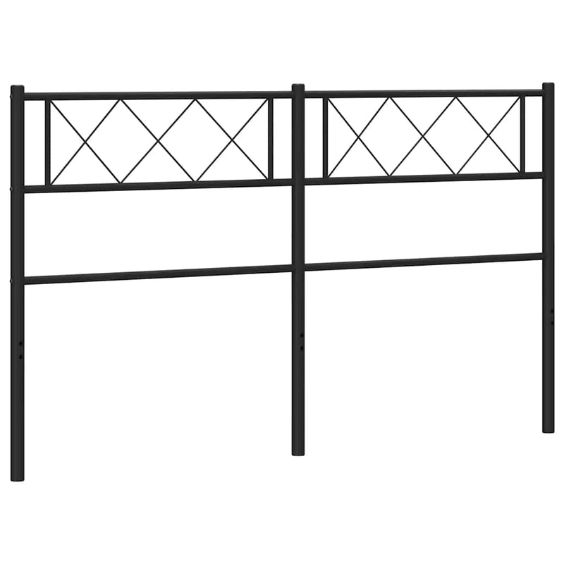 vidaXL fekete fém fejtámla 135 cm