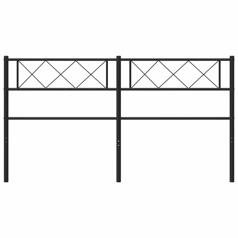 vidaXL fekete fém fejtámla 135 cm