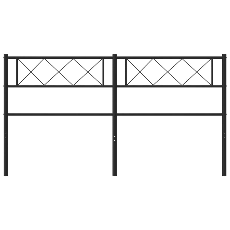 vidaXL fekete fém fejtámla 140 cm