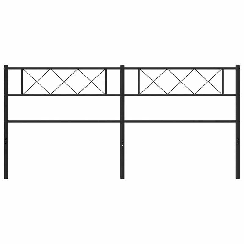vidaXL fekete fém fejtámla 180 cm