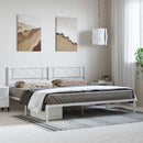 vidaXL fehér fém ágykeret fejtámlával 183 x 213 cm