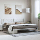 vidaXL fehér fém ágykeret fejtámlával 193 x 203 cm