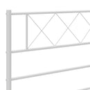 vidaXL fehér fém ágykeret fej- és lábtámlával 100x200 cm