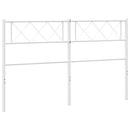 vidaXL fehér fém csere fejtámla 135 cm
