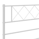 vidaXL fehér fém csere fejtámla 135 cm