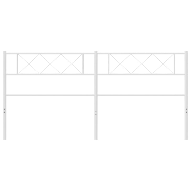 vidaXL fehér fém fejtámla 160 cm