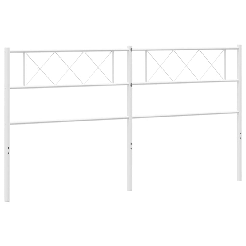 vidaXL fehér fém fejtámla 160 cm