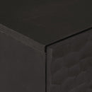 vidaXL 2 db fekete tömör mangófa tálalószekrény 60 x 33 x 75 cm