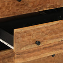 vidaXL 2 db tömör akácfa kisszekrények 60 x 33 x 75 cm