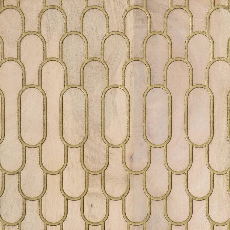 vidaXL 3 db tömör mangófa tálalószekrény 60 x 33 x 75 cm