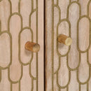 vidaXL 3 db tömör mangófa tálalószekrény 60 x 33 x 75 cm